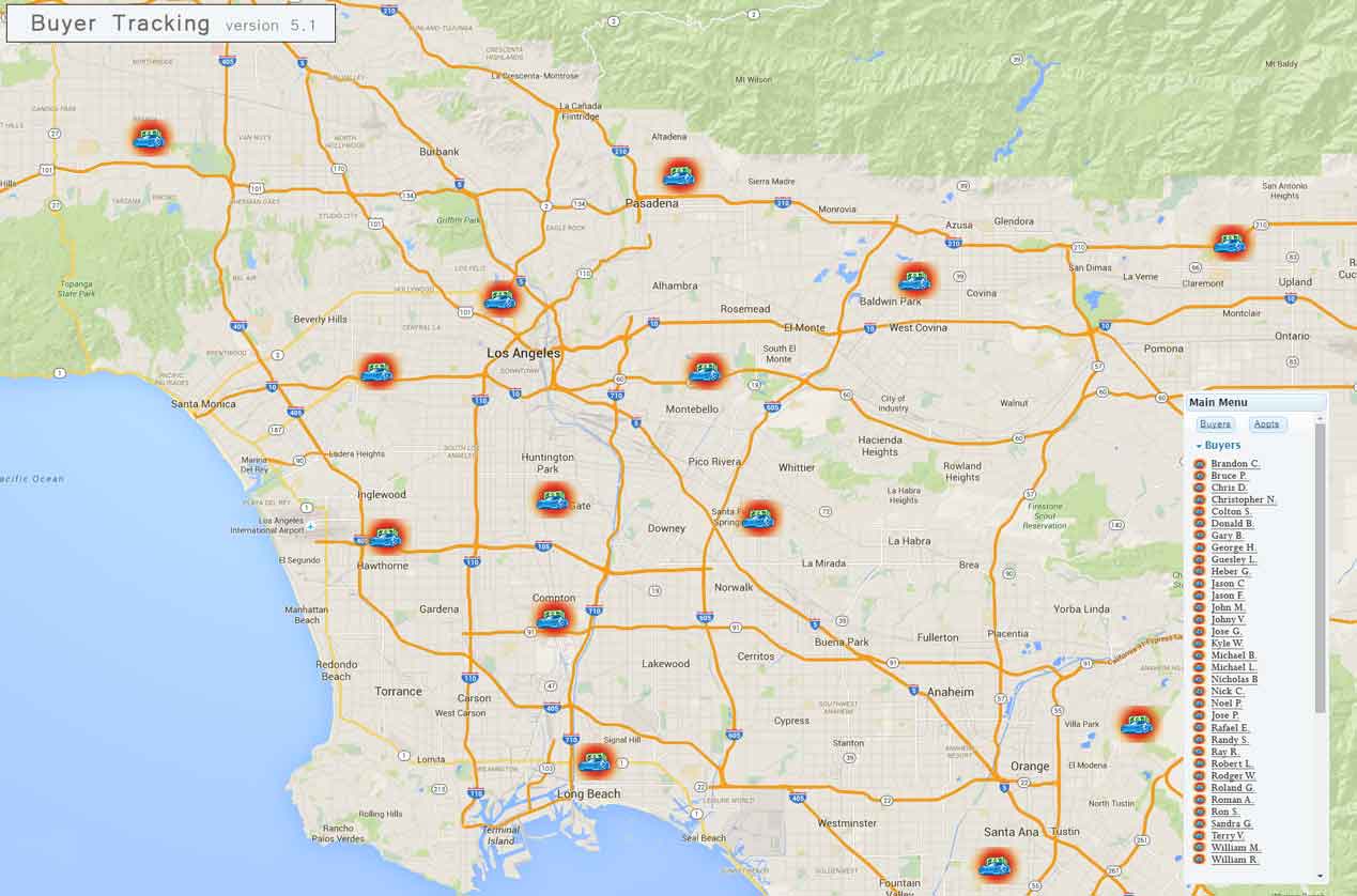 Our Car Buyer Map